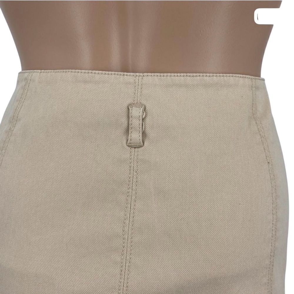 CITY DKNY Casual Beige Stretch Skirt Size 2 - Picture 8 of 10